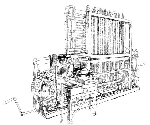 A few examples from computing- First- The whole thing set off with an exaptation! Babbage differential and analytical engine was an exaptation of Jacquard loom. Babbage flew to France. Had a photo of it in his office.