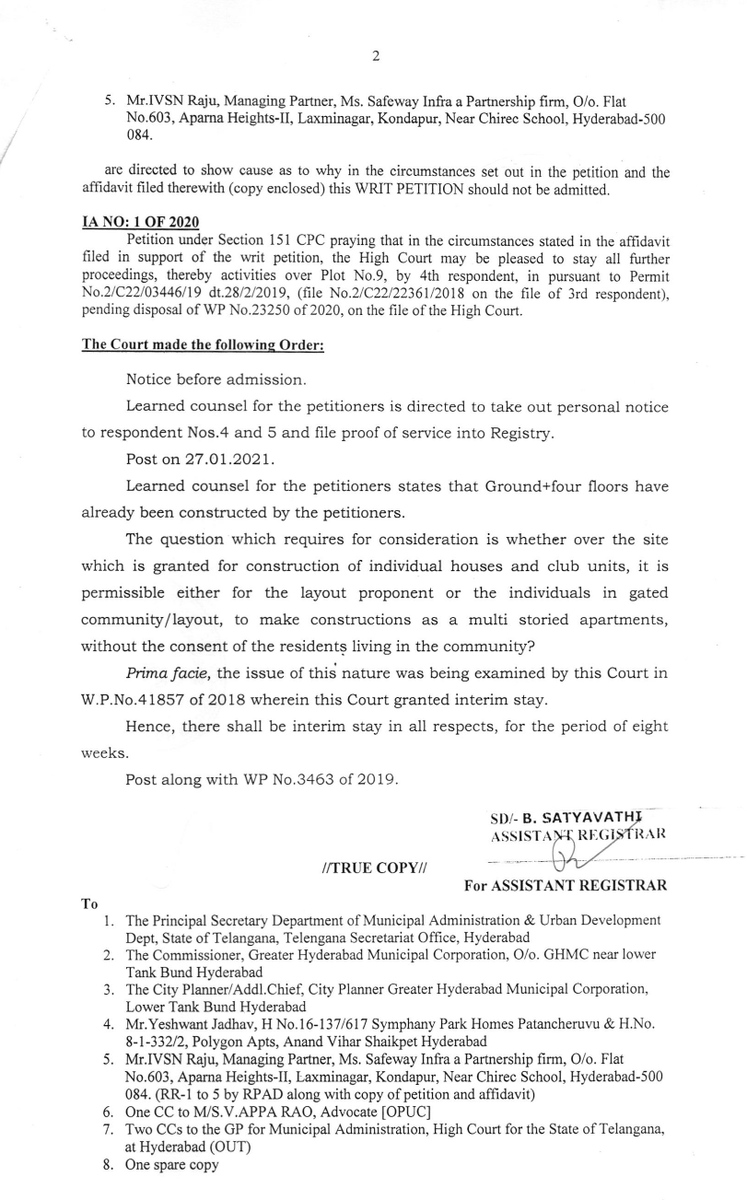 BommareddyRaj's tweet photo. @CommissionrGHMC @ZC_SLP @GHMCOnline - Absolute disrespect towards judiciary and law of the land by the owner of plot - 9, Symphony Park Homes,Patancheru. He is continuing the construction despite stay order from hon'ble HC. C Attached. Kindly act fast to stop this anarchy. https://t.co/NR0CSX29Mp