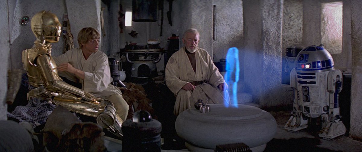 Obi Wan respects her wishes not to ever train Leia in the ways of the Force.* * *"General Kenobi, years ago you served my father in The Clone Wars, now he begs you to help him in his struggle against the Empire.