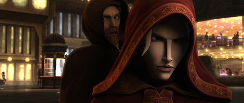 ...knowing that if her daughter's force sensitivity is discovered, she could be taken by the Jedi to be trained & Obi would be expelled from the Order she gives her up to Bail Organa of Alderaan.