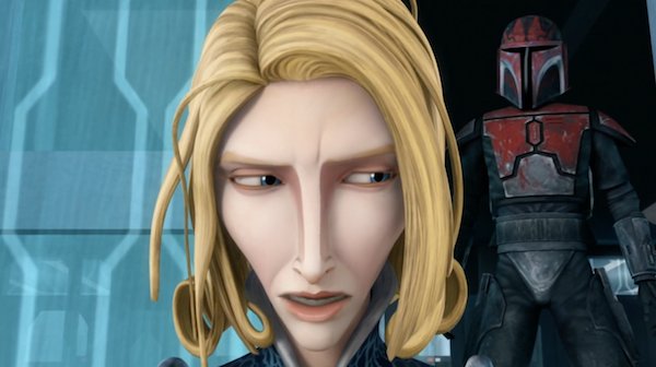 Bail agrees to raise her but implores Satine to visit often so that her daughter may know her (this ties into Leia knowing her biological as a very beautiful sad woman). * * * Satine tells Obi Wan & they keep this secret together.