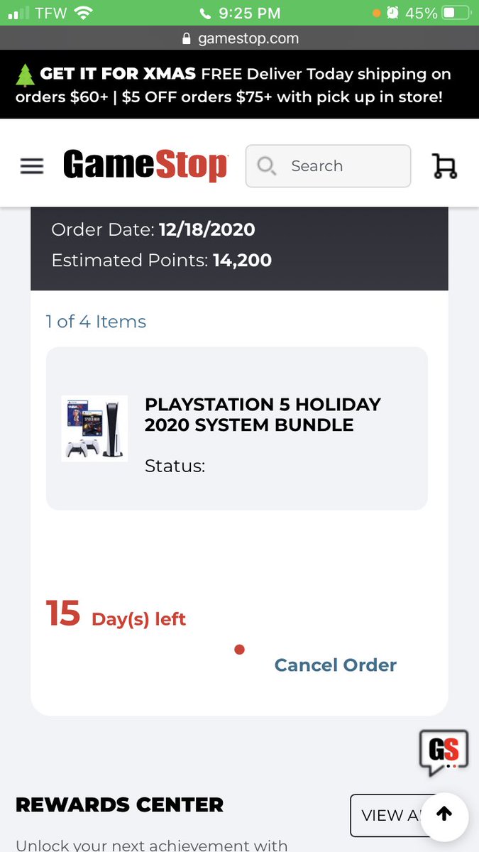 rw757's tweet photo. @TheSiteSupply I’ve heard rumors that GameStop is randomly canceling orders I haven’t yet received a confirmation email. Just wondering should I still be on the hunt or am I safe? https://t.co/lIcpo6URcR