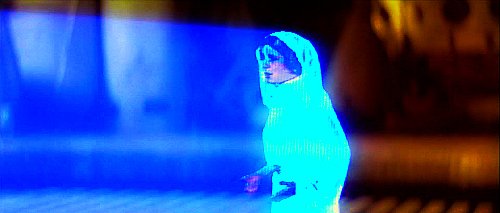 I regret that I am not able to present my father's request to you in person, but my ship has fallen under attack & I'm afraid my mission to bring you to Alderaan has failed. I have placed information vital to the survival of the Rebellion into the memory systems of this R2 unit.