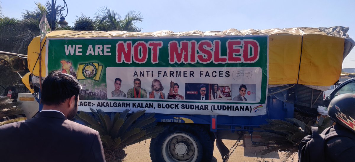 #FarmersDelhiProtest Spotted this at protest sight.