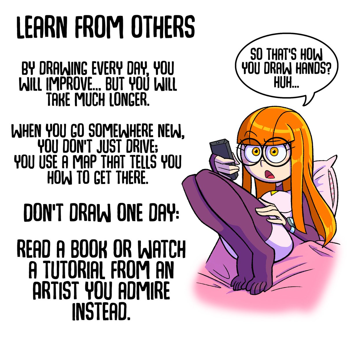 lazuliro's tweet image. Hello Artists!
Now that holidays are approaching I wanted to share a tip on how to improve your art--
DON'T DRAW EVERY DAY