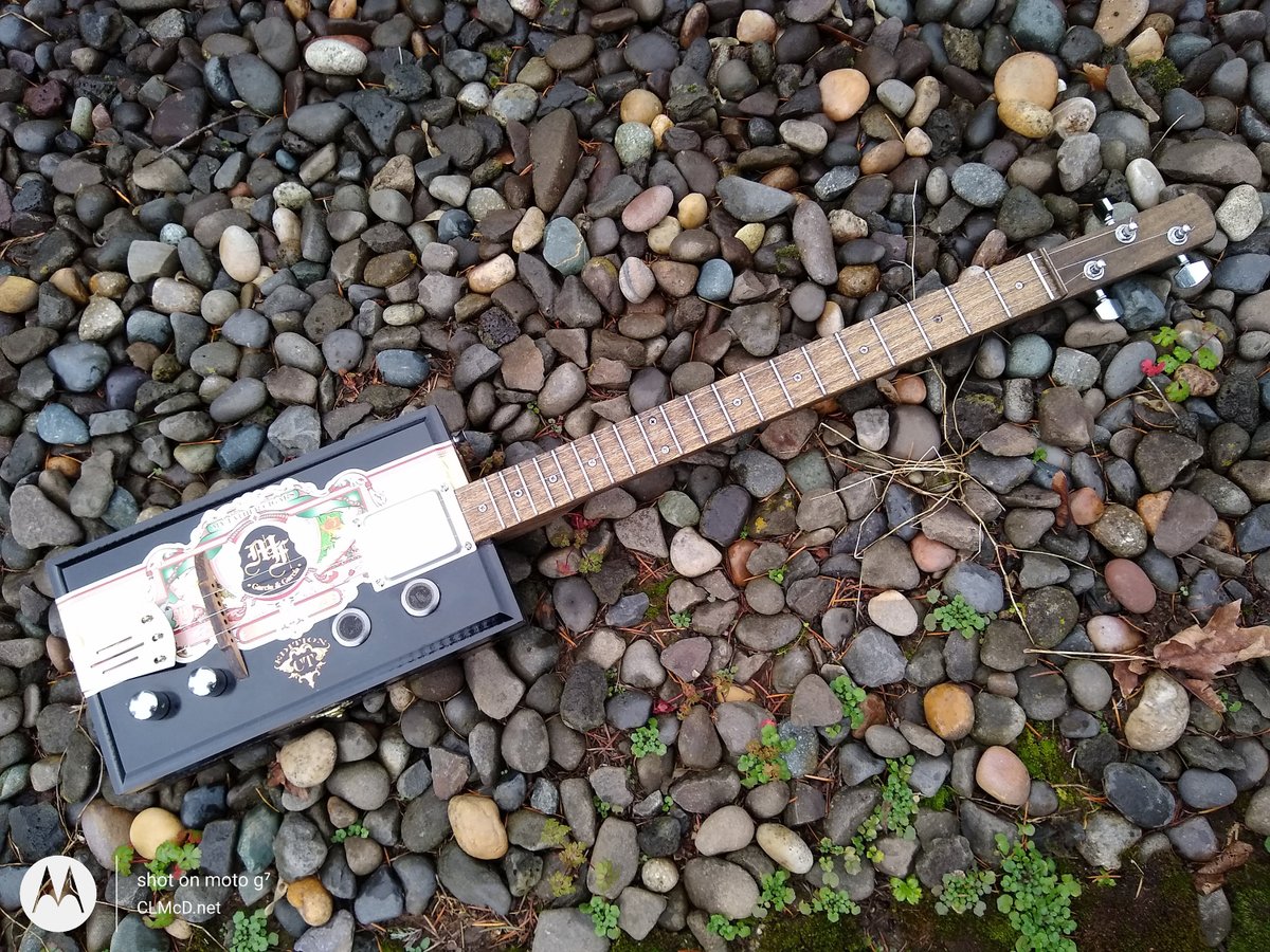 Excited to share the latest addition to my #etsy shop: 3 String, Cigar Box Guitar, 23 inch scale, Volume & Tone controls etsy.me/34vc4kZ #threestring #23inchscale #boltonneck #cigarbox #humbucker #grounded #volumetonecontrols #floatingbridge #acousticelectric