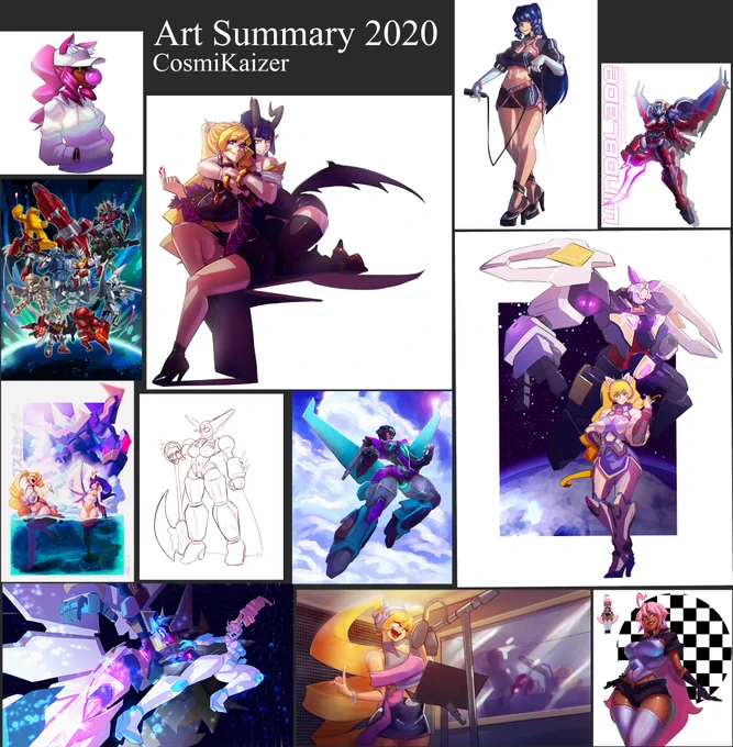 Art summary 2020. Had a lot of good pieces this year. 

#mecha #OC #artsummary #artsummary2020 