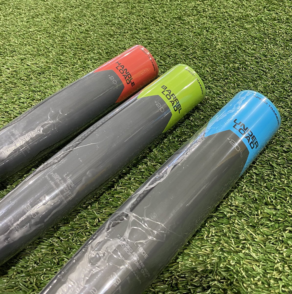baseball_bash's tweet photo. Axe Bat got us our overload/underload trainers just in time for the hitting clinic tonight! Can’t wait to implement the @AxeBat bat speed trainers and @DrivelineBB programs with our guys this summer! https://t.co/5OjJV08wxC