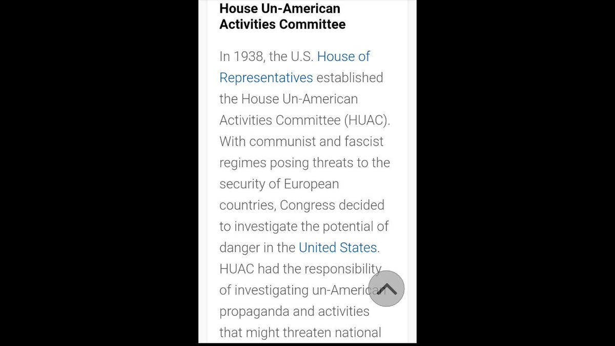 ... HUAC had the responsibility of investigating un-American propaganda and activities that might threaten national security.It focused mostly on communist and fascist organizations. https://www.encyclopedia.com/history/united-states-and-canada/us-history/house-un-american-activities-committee