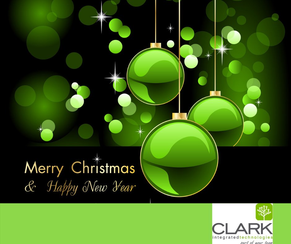 ClarkIntegTech's tweet photo. Our office will be closed as we enter our Christmas ‘bubbles’  on 25 &amp; 28 Dec &amp; again on 1 &amp; 4 Jan. Can we wish all of our clients, suppliers &amp; Clark friends a very merry Christmas &amp; thank you for your support throughout 2020. Merry Christmas! https://t.co/dEb8AEsM8L