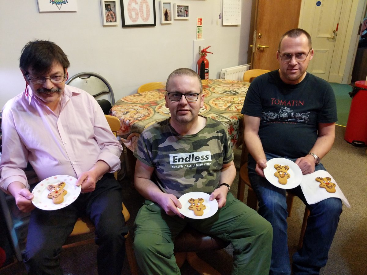 Peter, Mike and Iain have been busy decorating some festive themed biscuits, and they look delicious. Perfect for leaving out on Christmas Eve for Santa's arrival!☃️🎅 #TeamUpperArnha