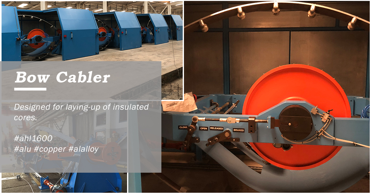 SeticPourtier's tweet image. High speed bow cabling line 1600 mm type AHL1600 for the laying-up of insulated cores (2 to 5 Copper, Aluminium, Al Alloy) pourtier@setic.info
#pourtier #rotatingmachine #wire #cablemachinery #cable #bowcabler #bowstrander #insulatedcores #copper #alu #alalloy #highspeed