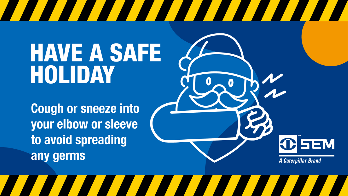 _semmachinery's tweet photo. Remember to practice safety protocols to keep safe during the holidays 😷 https://t.co/36scZUKdOh