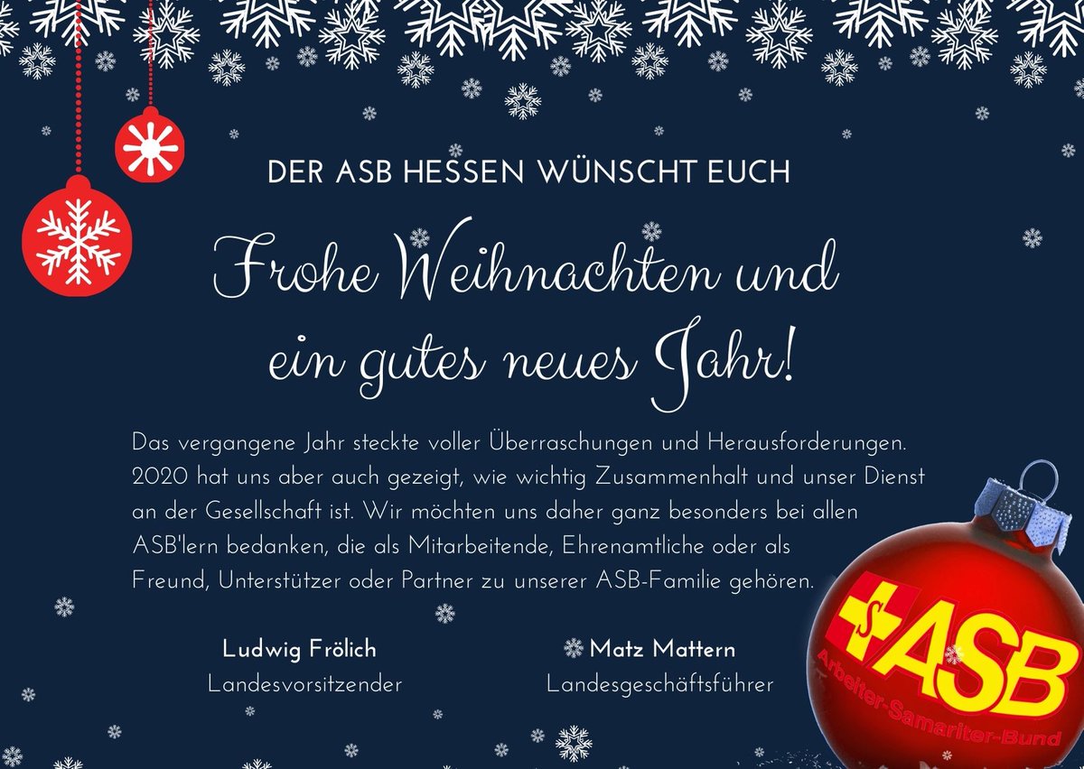 Wir wünschen euch eine frohe und besinnliche Weihnachtszeit. Kommt gut ins neue Jahr und bleibt gesund!