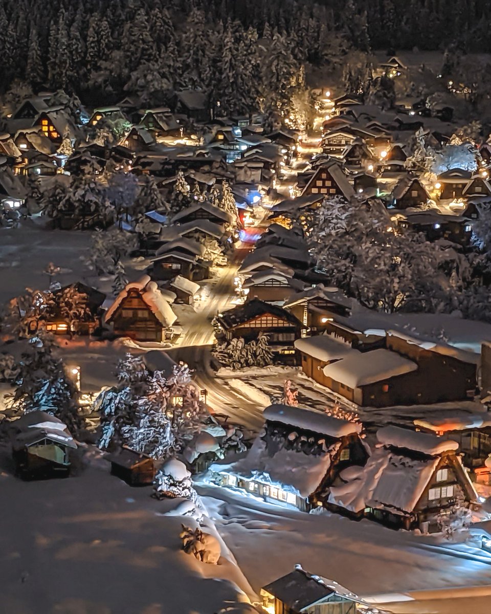 Hisa スマホで撮った世界遺産白川郷の冬景色が絶景 今夜をpixelで記憶しよう Sponsored T Co Cjgel6eqju Twitter