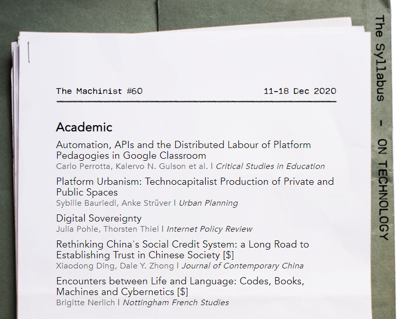 evgenymorozov's tweet photo. Some good stuff in the latest edition of @syllabus_tweets mailed out to subscribers last night. Especially good is the new critical paper on what Google Classroom does to pedagogy https://t.co/pAExiCnWVD https://t.co/FZHZRctPq9
