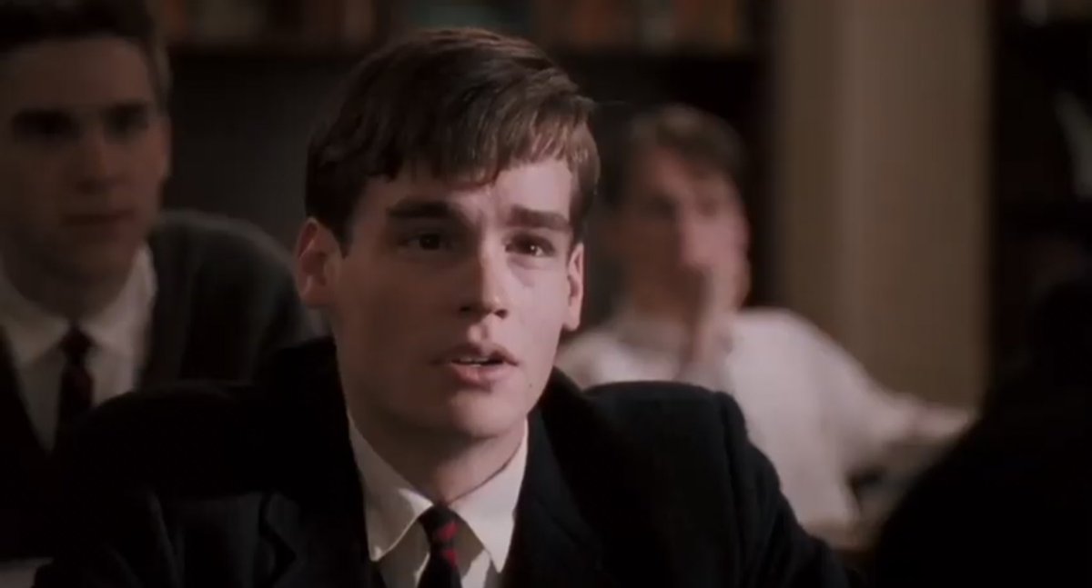 todd and neil starring at each other: a thread  #deadpoetssociety