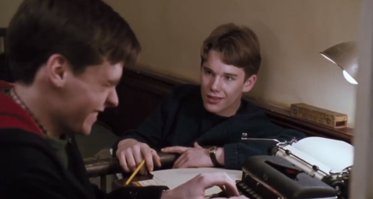 todd and neil starring at each other: a thread  #deadpoetssociety