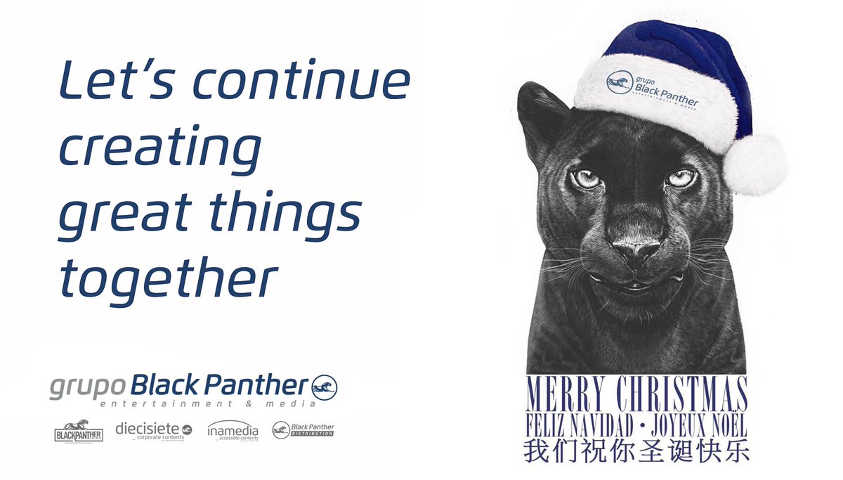 🎄Desde Black Panther Films y todo el Grupo Black Panther os deseamos una muy feliz #Navidad y un año 2021 donde sigamos creando GRANDES proyectos juntos.