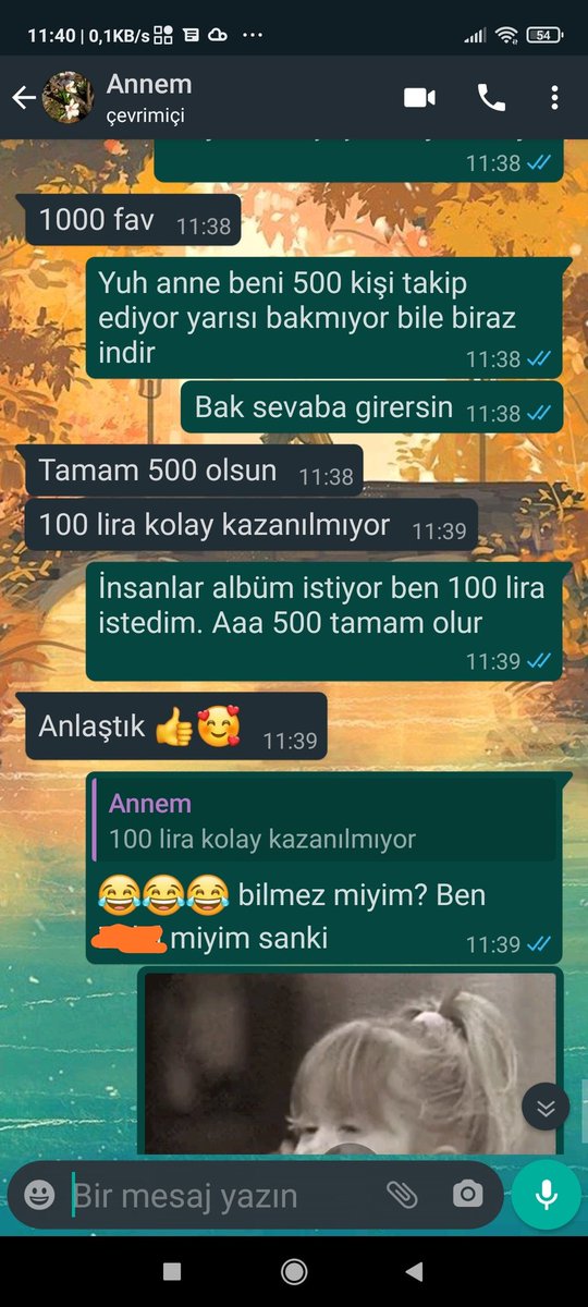 500 fav istiyor nolur atın. Hayırlı bir iş için kullanıcam. Yalnız mesajlaşırkrn annem ne kadar tontiş bir kadın normalde bu kadar tontiş değil. Tersi pistir xjdlxşxkcşfcş