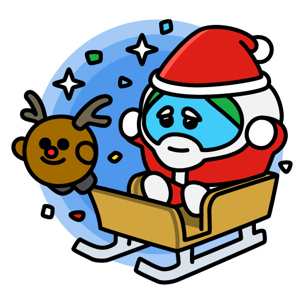 「12月24日は【クリスマスイブ】
キリスト教の多くの宗派で、この日の日没からイエ」|地球くんのイラスト