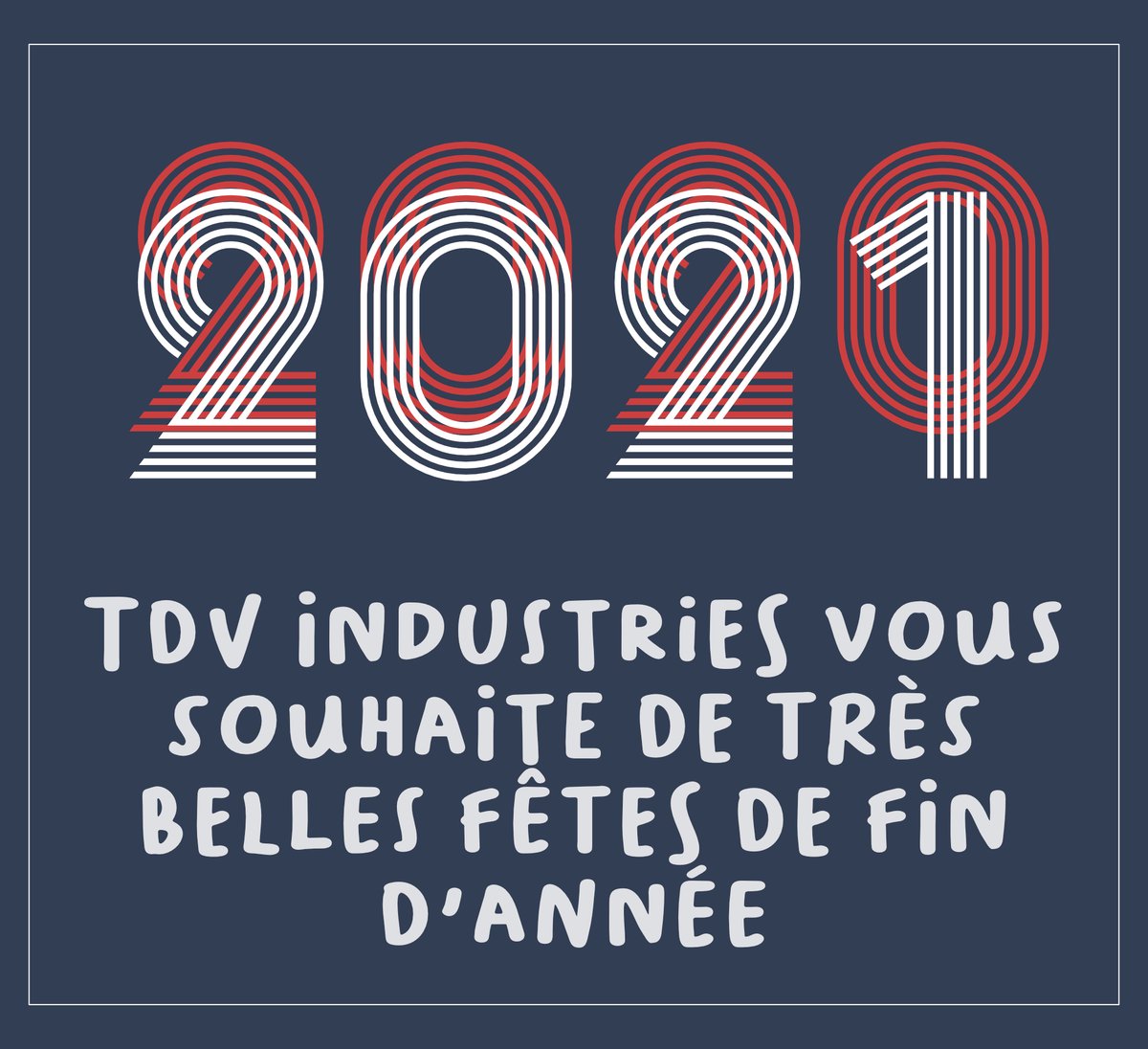 TDVIndustries's tweet photo. Nous serons en congés du 24 décembre au 3 janvier inclus. Passez de très belles fêtes de fin d'année ! https://t.co/TB0lqggk5S