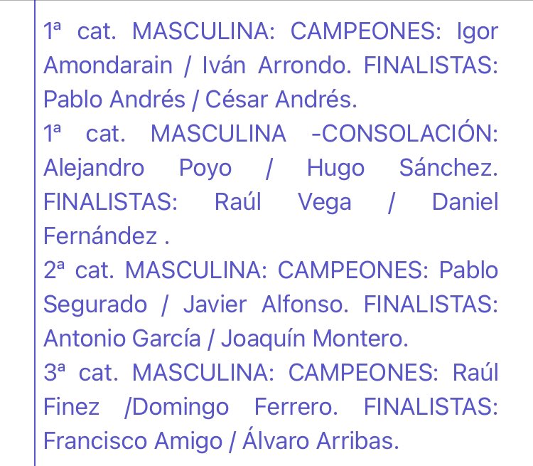 Entrega de premios y palmarés de la 2ª prueba del Circuito Provincial de Zamora <a href="/cajaruralzamora/">cajaruralzamora</a>- 2º Open <a href="/ClubPadelDuero/">Club Padel Duero</a>. Nuevo éxito de organización y participación en el pádel zamorano. ¡Enhorabuena a todos!