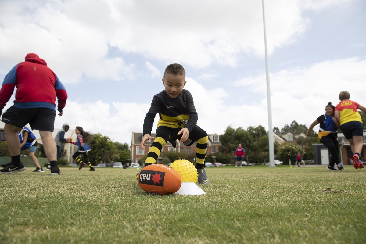 We have our eyes on the prize! 😍Registrations for NAB AFL Auskick are now open - head to play.afl/auskick, or head to the link in our bio, for more information! #ThisIsAuskick #NABAFLAuskick #Auskick