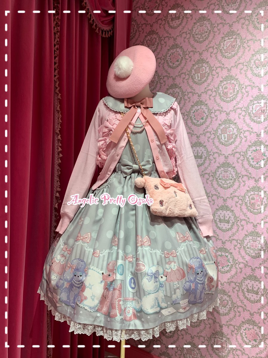 Angelic Pretty Lovely Poodleワンピース 22-05-26-050y-1-OP-AP-L-SZ-ZY-R