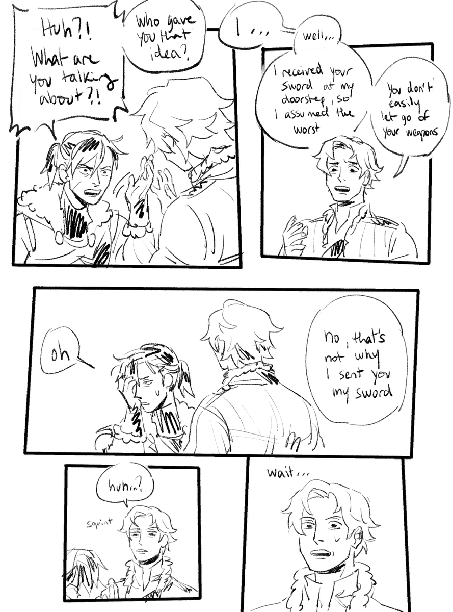 #sylvix the non-azure moon sylvain/felix ending but its dumb 