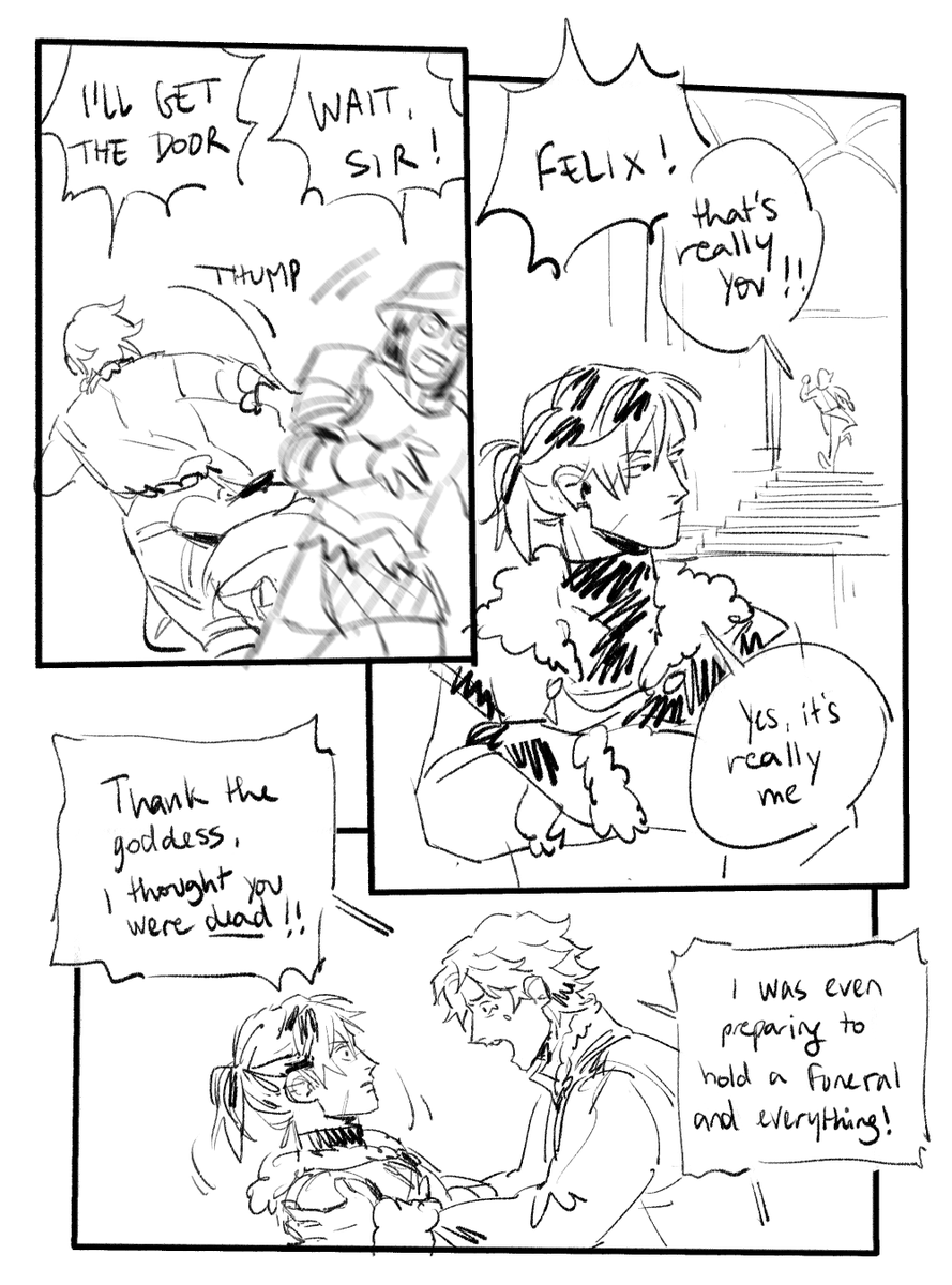 #sylvix the non-azure moon sylvain/felix ending but its dumb 