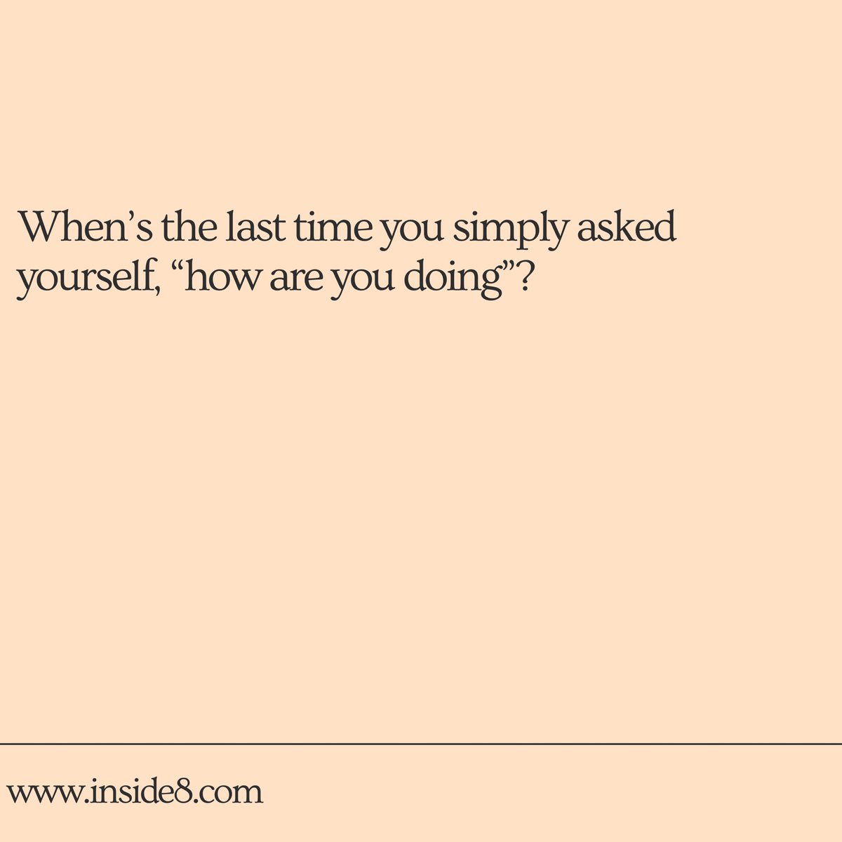 theinside8's tweet photo. When’s the last time you simply asked yourself, “how are you doing?”
https://t.co/DCHp7OJicb
 
#HappyHolidays #success #Motivation https://t.co/ALEjYu5ivU