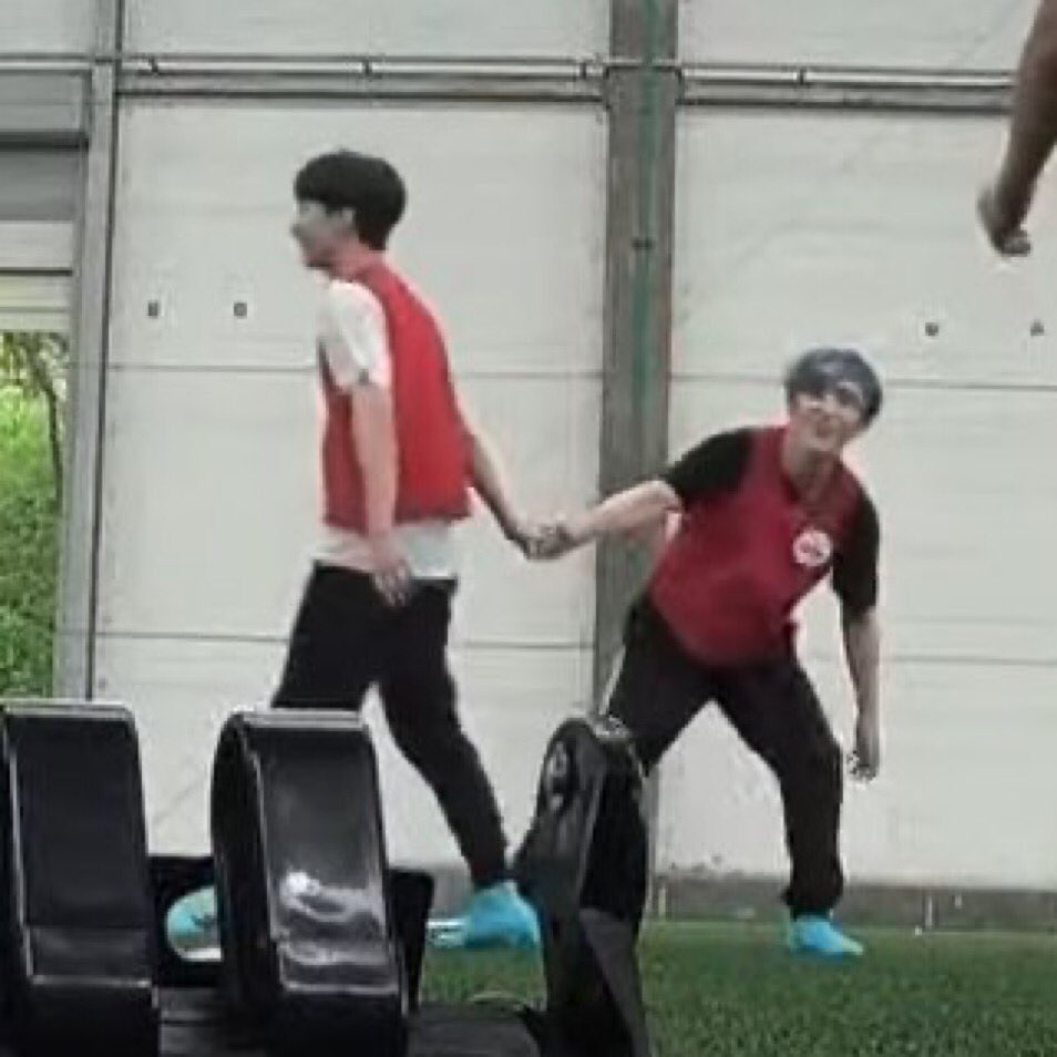 Remember when Jeonghan and S.Coups held hands like these during Left n Right era?  #에스쿱스  #정한  #jeongcheol [Let's Play Soccer Special - Spooky Coaching and My My Dance Practice - June 2020]