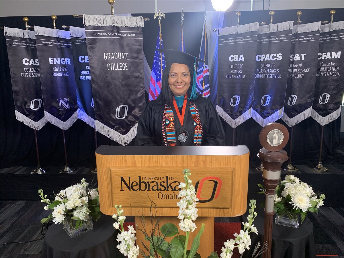 DokuYuriko's tweet photo. My graduation from @UNOmaha with a master of Public Administration brings me so much happiness and pride. Once a Maverick, Always a Maverick! #MavSpirit #unospa #uno_ollas https://t.co/pguaSwcxoC