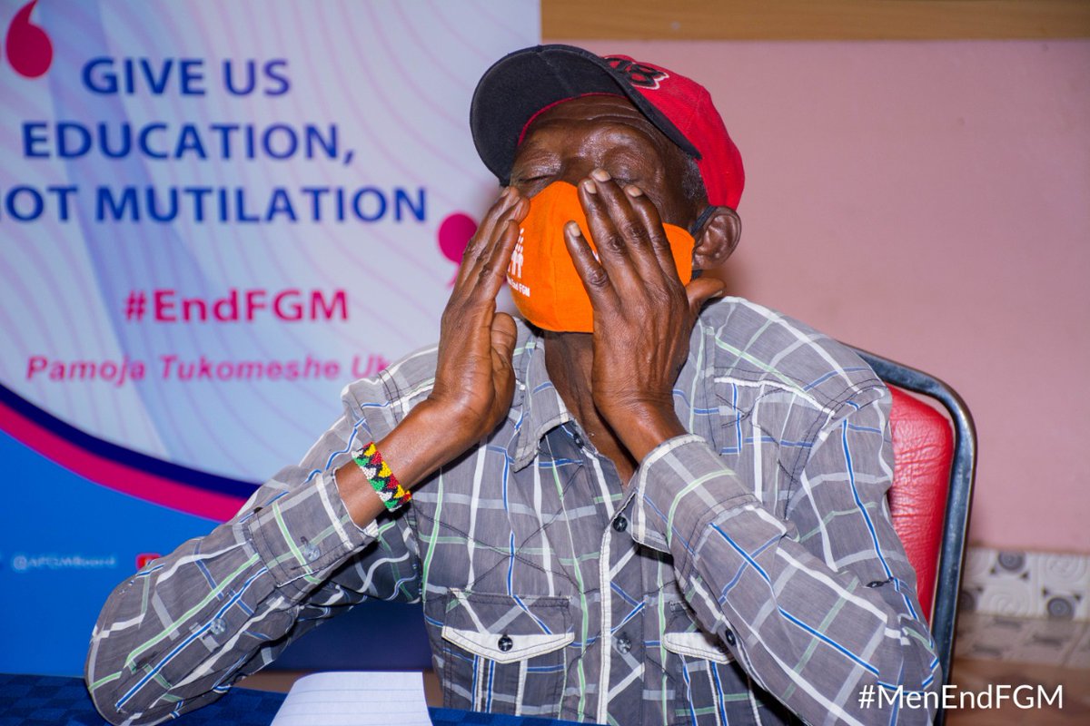 As the custodians of culture, they need to understand the hard realities of  #FGM. After watching the film the conversation normally changes. They sober up and start coming up with solutions on how they can  #EndFGM. This has happened in more than 10  #MenEndFGM trainings