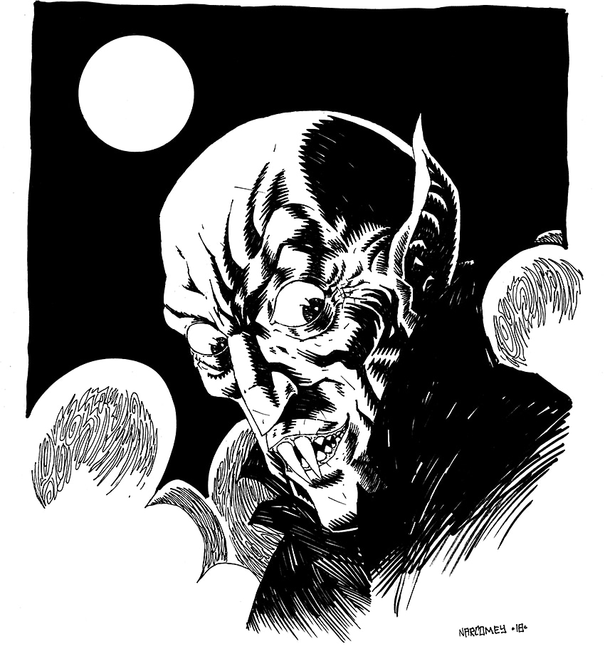 Some monsters on Sunday never hurt no one, lol. #nosferatu art I created back in 2018 that wild pre-pandemic time. Wonder what Nosferatu has planned for Xmas? 

#vintagehorror #vintagehorrormovies #silentfilm #classichorror #horrorclassic #vampires #horrormovie #horrorart