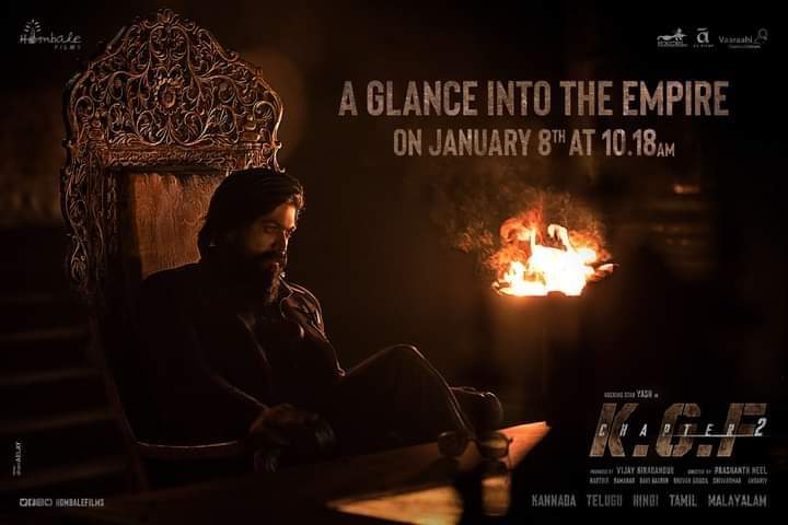 Chalakudy534's tweet image. #KGFChapter2TeaserOnJan8 at 10:18 AM on #hombalefilms youtube.🔥

@KGFTheFilm #KGFchapter2UpdateOnDec21
#YashBOSS @Chalakudy534