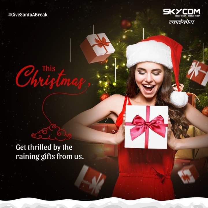SkycomIndia's tweet photo. Spread the good cheer of the festive season by showering your loved ones with gifts.
Let Skycom play Santa Claus to them this year.
To schedule a pick-up, call us on 74004 00490 or write to us on india@skycomex.com
#Skycom #GiveSantaABreak #christmas #christmasdelivery https://t.co/mAhO07juG9
