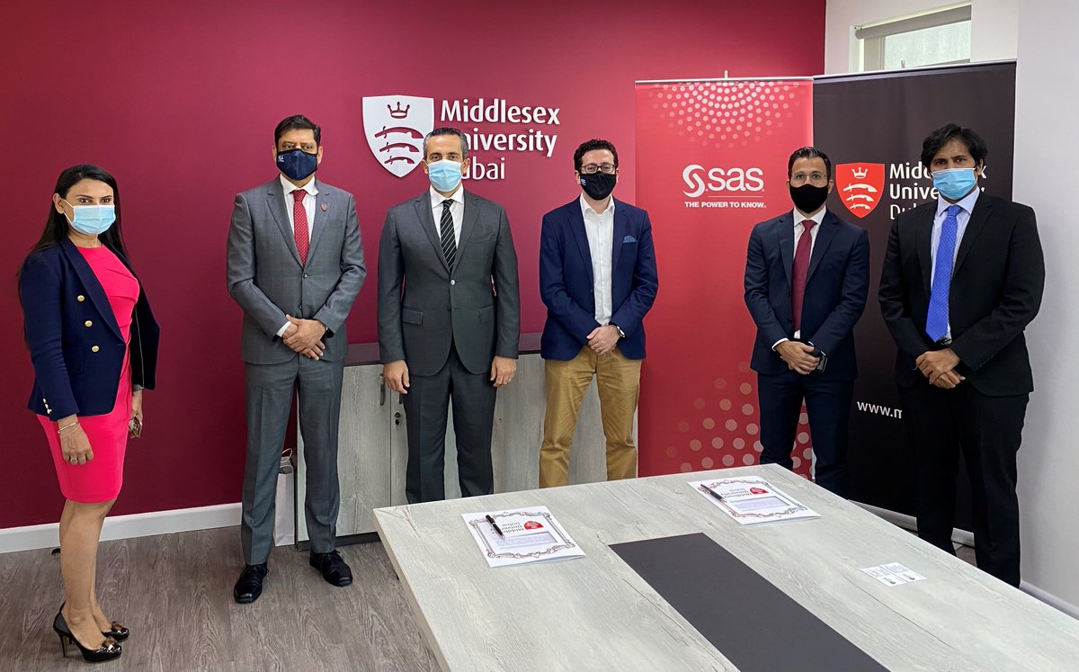 MiddlesexDubai's tweet image. Middlesex University Dubai is proud to announce that the MSc Data Science and BSc BIS Programmes are now part of SAS® Joint Certificate Programme. #MDXDubai #SASSoftware