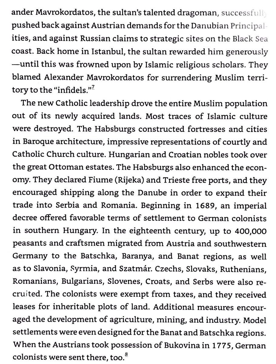 Great Turkish War 1683-1699 was brutal & ended with Hungary, Transylvania, & Slavonia conquered by Austria. Moslems fled south into Ottoman territory, & Serbs & Romanians moved north into Austrian territory. Albanians may have moved into Kosovo then, taking abandoned lands.