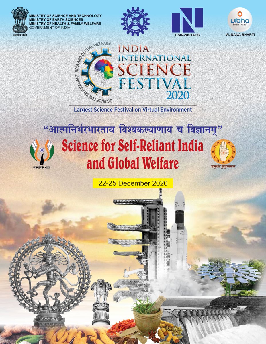 jayantss66's tweet image. #iisf2020 is the festival of science – Let us come together and celebrate the Joy of Science @shekhar_mande @Ashutos61 @RenuSwarup @drharshvardhan @iisfest @Vibha_India @kvijayraghavan @vijaybhatkar