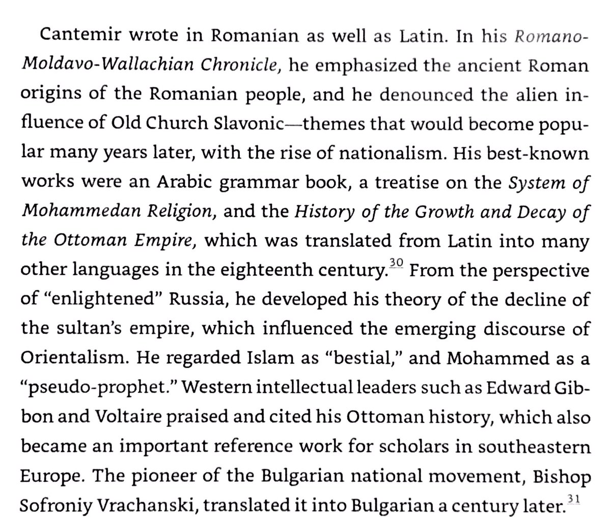 Some pan-Christian & nationalist figures in early 18th century Balkans supported Russia as a possible savior from the Ottomans. One was Moldavian Prince Cantemir, who revolted against Ottomans & joined Peter the Great in his failed campaign against them.