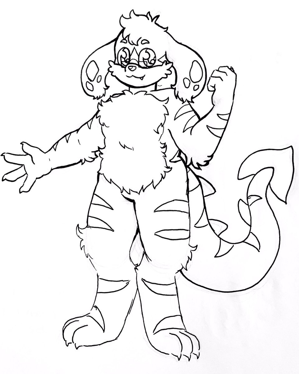 CritterRobot's tweet photo. I made a Neosona! Iโve always loved Zafaras so much and I feel like the striped paint color is really underrated. Gave her tiny glasses but Iโll probably make them big round ones instead #furryfandom #neopets #zafara #neosona https://t.co/SujrWKSe91