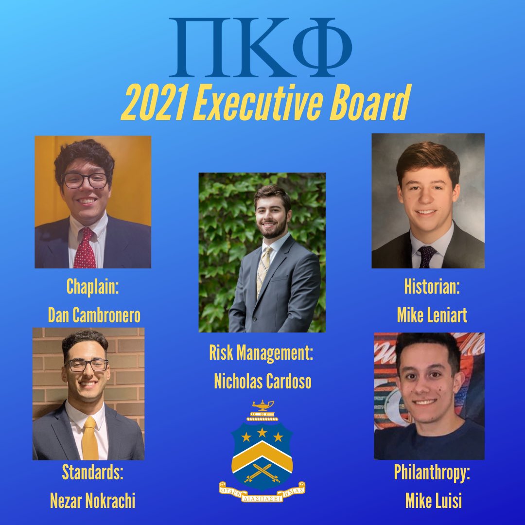 Congratulations to our new executive board for the 2021 year. We look forward to all the great things these men will do for our chapter. #ODH