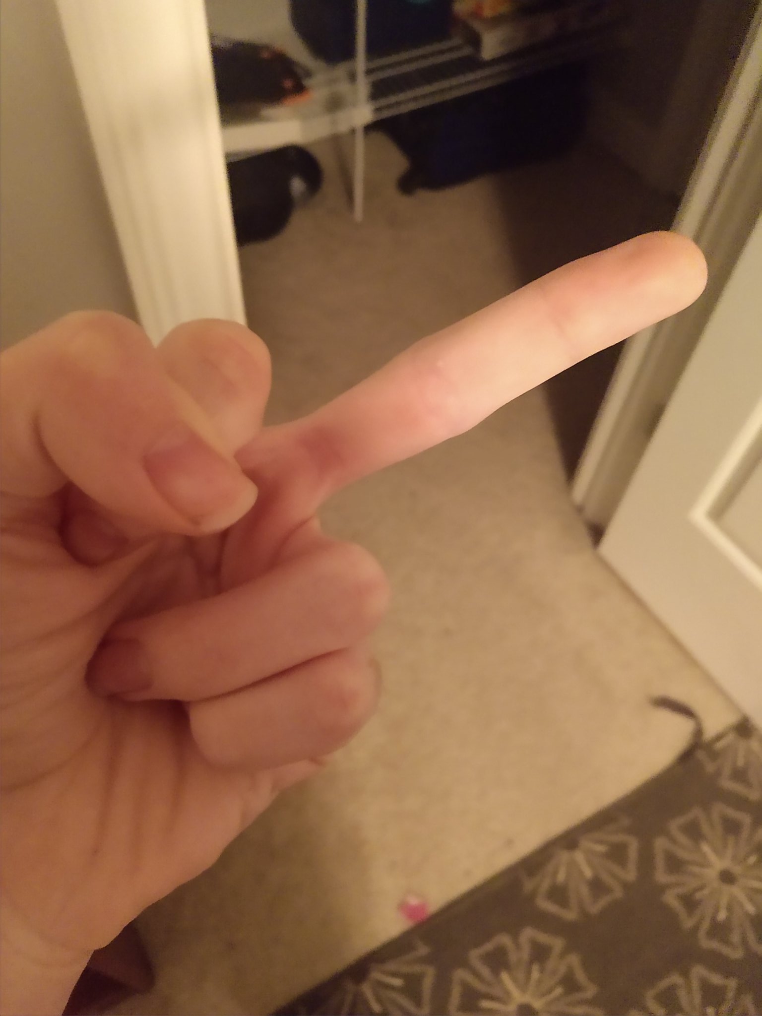 long boy, Extra-Long Middle Fingers
