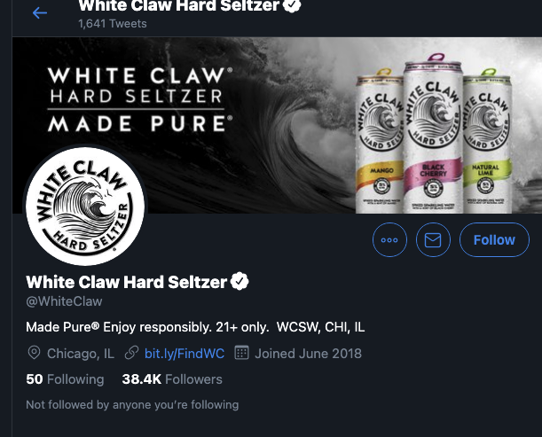 ayeitshuy's tweet photo. @vizzyseltzer @WhiteClaw #DeClawtheClaw #Sweeps https://t.co/lRo9VeZ4uH