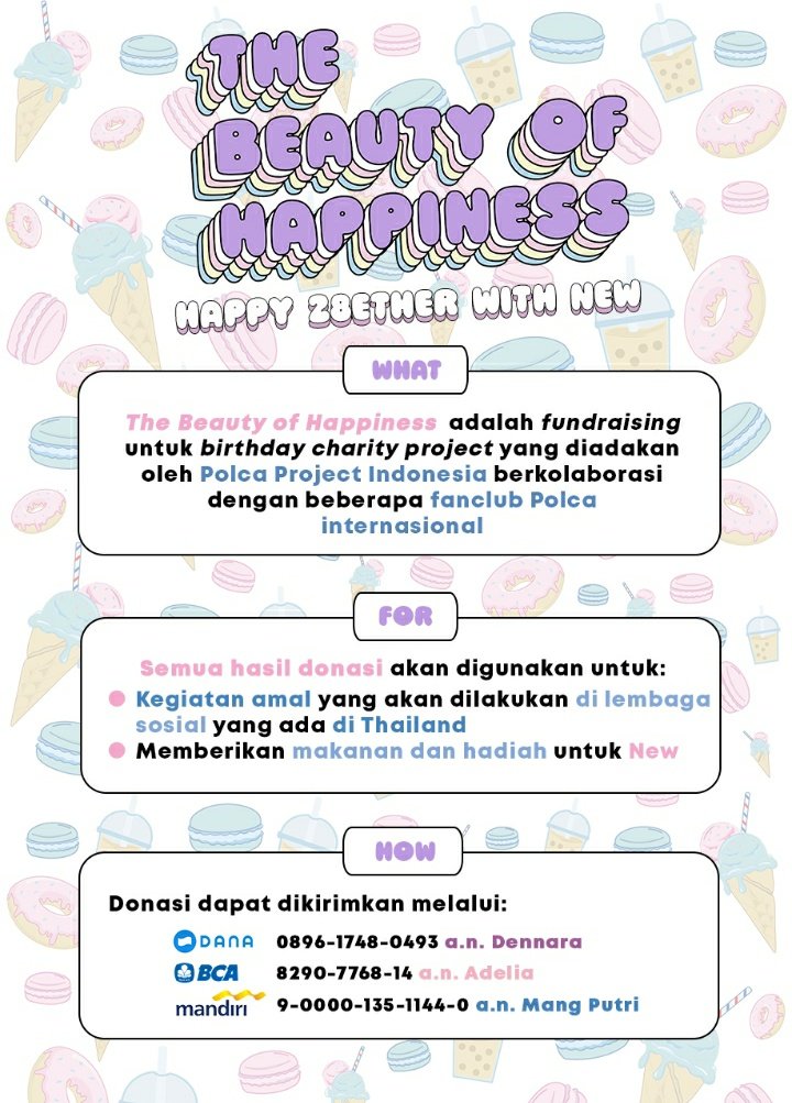polcaprojectidn's tweet photo. ๐ The Beauty of Happiness ๐
Project for Newwiee's Birthday:
๐ Monday, 21 Dec 2020 until 24 Jan 2021.
โDetails of project please check on the posters below.
Let's join us, Polca and Honey Indonesia! ๐ฅฐ
๐ https://t.co/tCCHwF5PKd
#Polca #PolcaProjectIDN https://t.co/1q8G5cCSRa