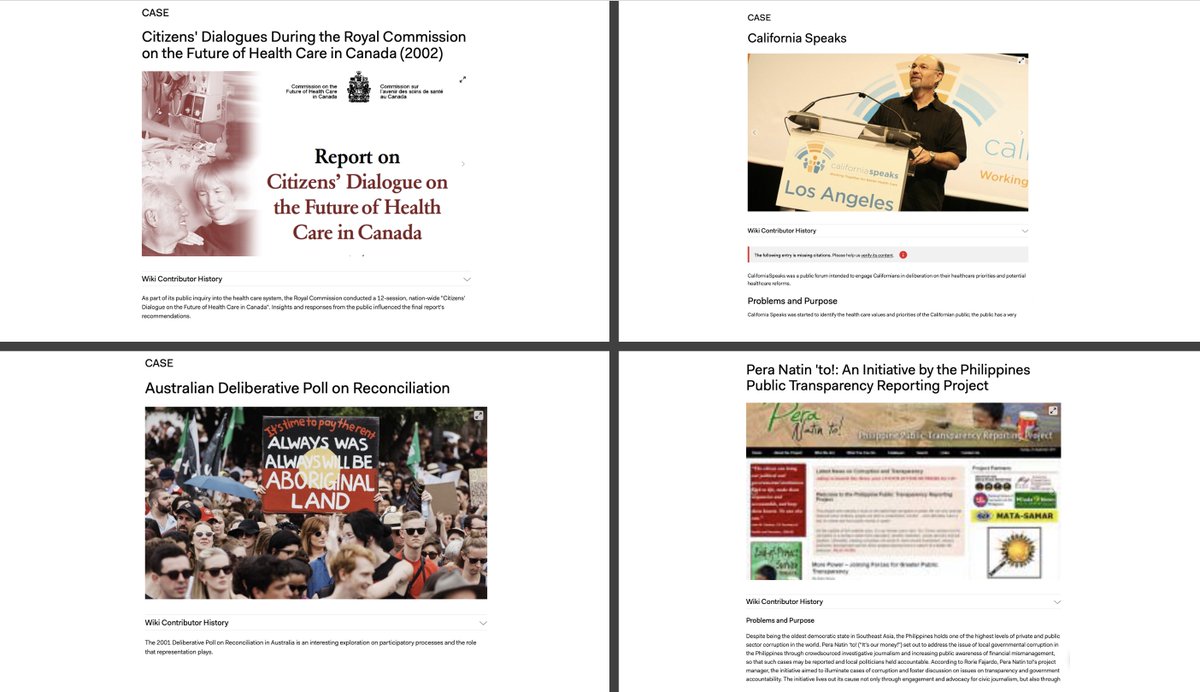 Week 13: More presentations by students. We discussed the DP on reconciliation in, citizens' journalism in, California Speaks in & Citizens' Dialogue on the future health care in. Thanks  @participedia (and  @LucyJParry) for providing many thought-provoking materials!