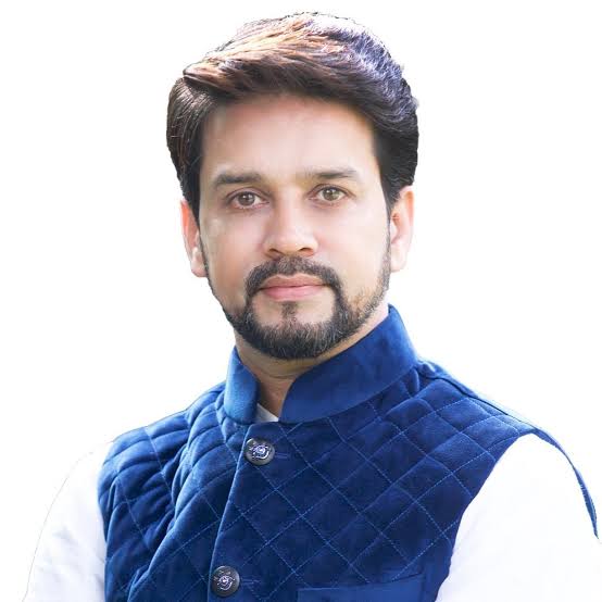Anurag thakur (minister)- son of former C.M prem Kumar dumal (HP)