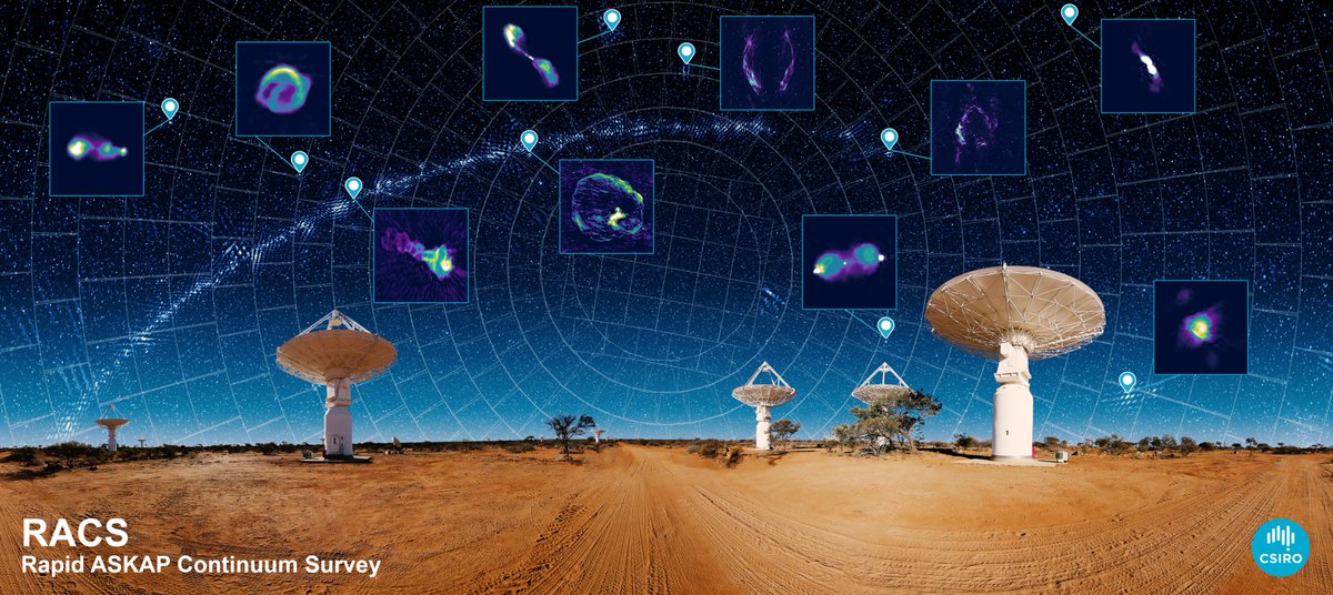 CSIRO_ATNF's tweet photo. All 903 fields from #ASKAP’s first all-sky survey are now publicly available at https://t.co/UVyOKBPLDt 

The CSIRO ASKAP Science Data Archive (CASDA) is making ASKAP data available to everyone. 

CASDA is a collaboration between @CSIRO and @PawseyCentre 

#ASKAP_RACS #astronomy https://t.co/E283cE89OR